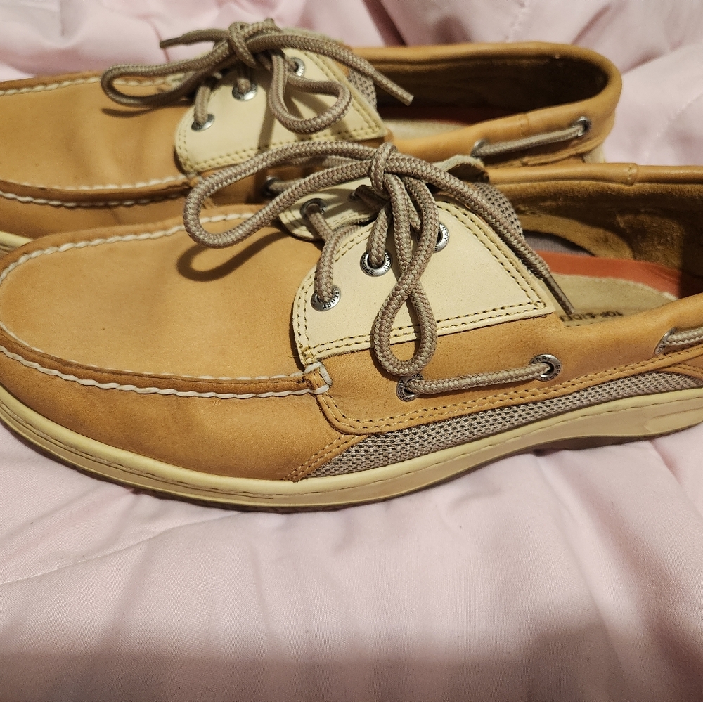 Sperry Top-Sider Billfish 3 Eye Boat Shoe Dark Tan Men's size 11M